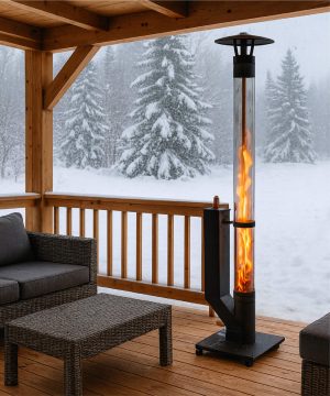 Tekerlekli Füze Pelet Soba